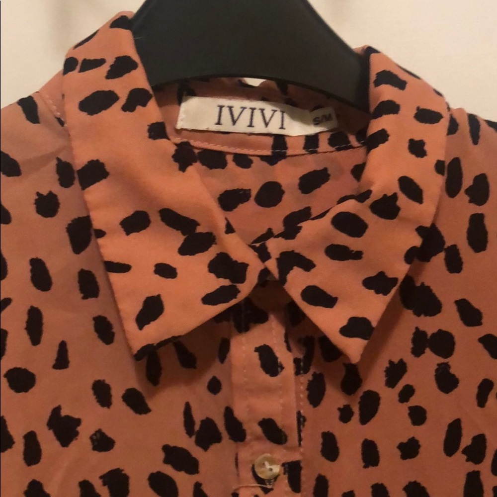 Animal print button up - Picture 2 of 2